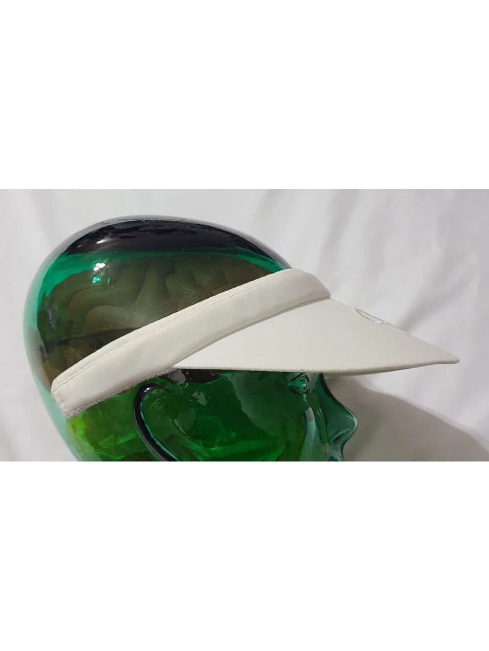 Vtg Fila Visor Womens Size OSFA White Sun Hat Script Embroidery 80s Golf Tennis